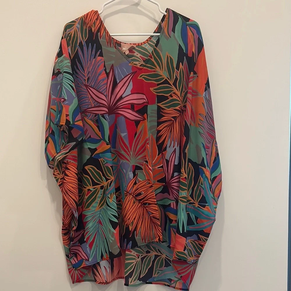 Show Me Your MuMu Multicolor Leaf Peta Tunic - Picture 1 of 4